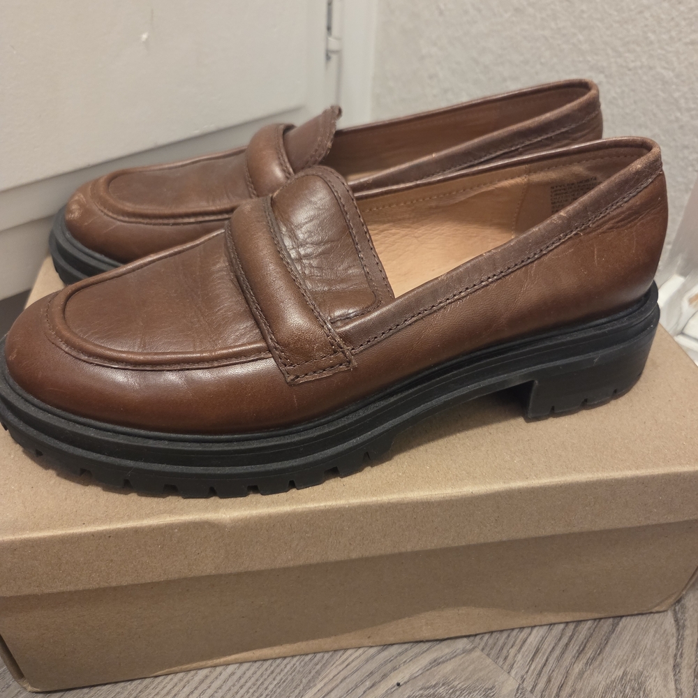 Madewell Brown Leather Loafers